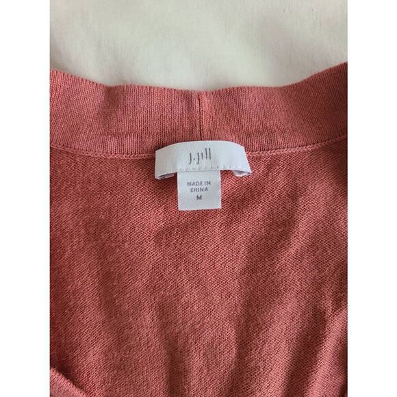 J. Jill Dip Dyed Sunset Ombré Button Up Cardigan Sweater Womens Medium Multicolo - Picture 3 of 6